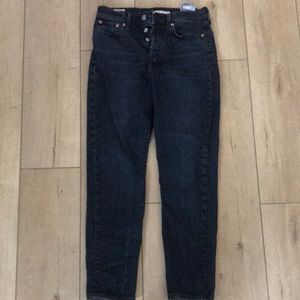 Washed black wedgie Levi’s size 26